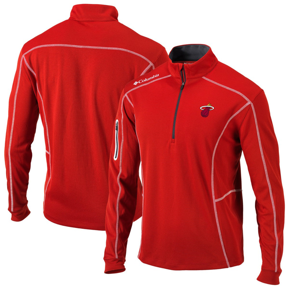Columbia - Miami Heat Omni-Wick Shotgun Quarter-Zip Jacket - Red