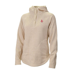 Columbia - Houston Rockets Women's Sweater Weather Quarter-Snap Hoodie - Cream