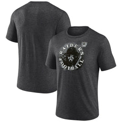 Las Vegas Raiders Sporting Chance Tri-Blend T-Shirt Charcoal - NFL