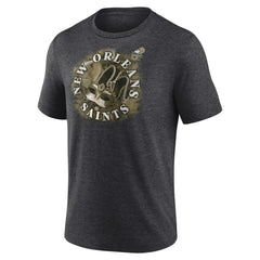New Orleans Saints Sporting Chance Tri-Blend T-Shirt Charcoal - NFL