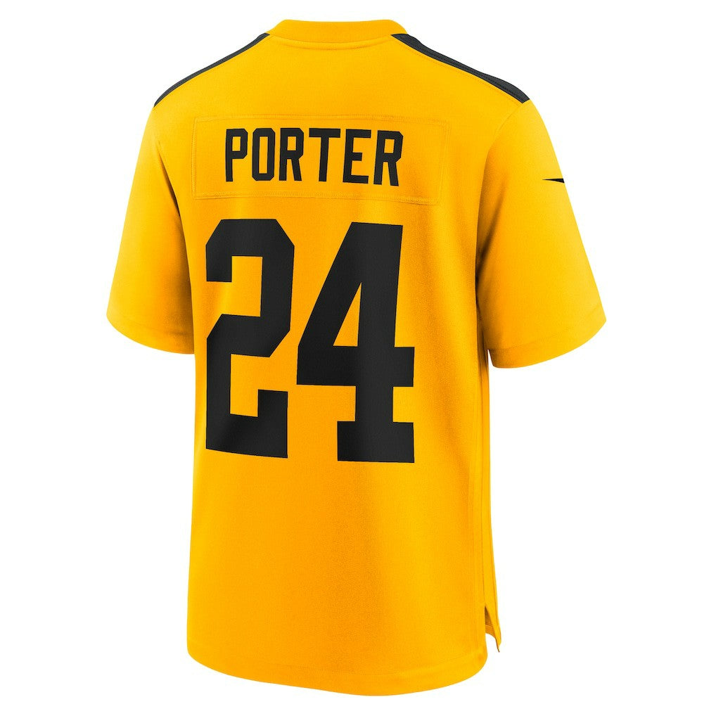 Joey Porter Jr. Pittsburgh Steelers Alternate 1933 Throwback Game Jersey - Gold | NFL Jerseys