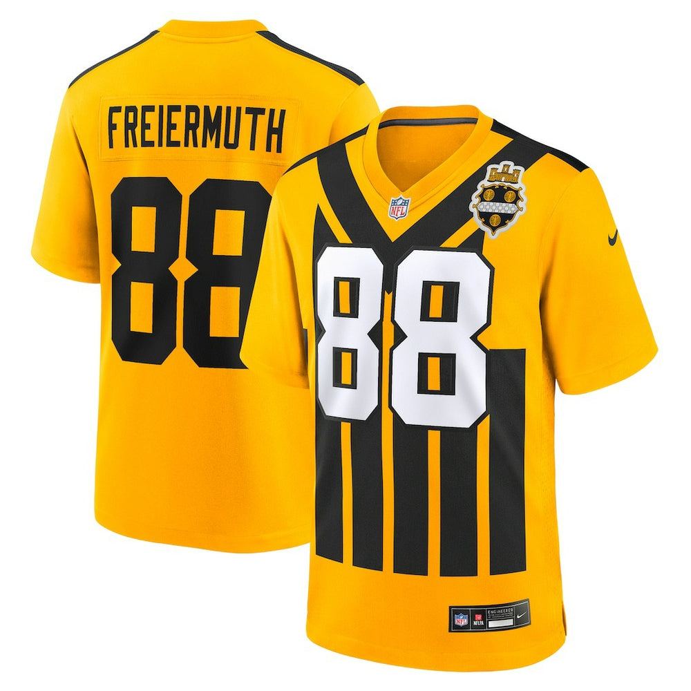 Pat Freiermuth Pittsburgh Steelers Alternate 1933 Throwback Game Jersey Gold - Nike