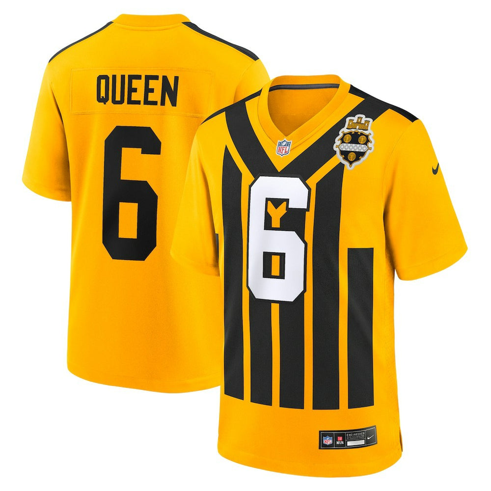 Patrick Queen Pittsburgh Steelers Alternate 1933 Throwback Game Jersey Gold - Nike