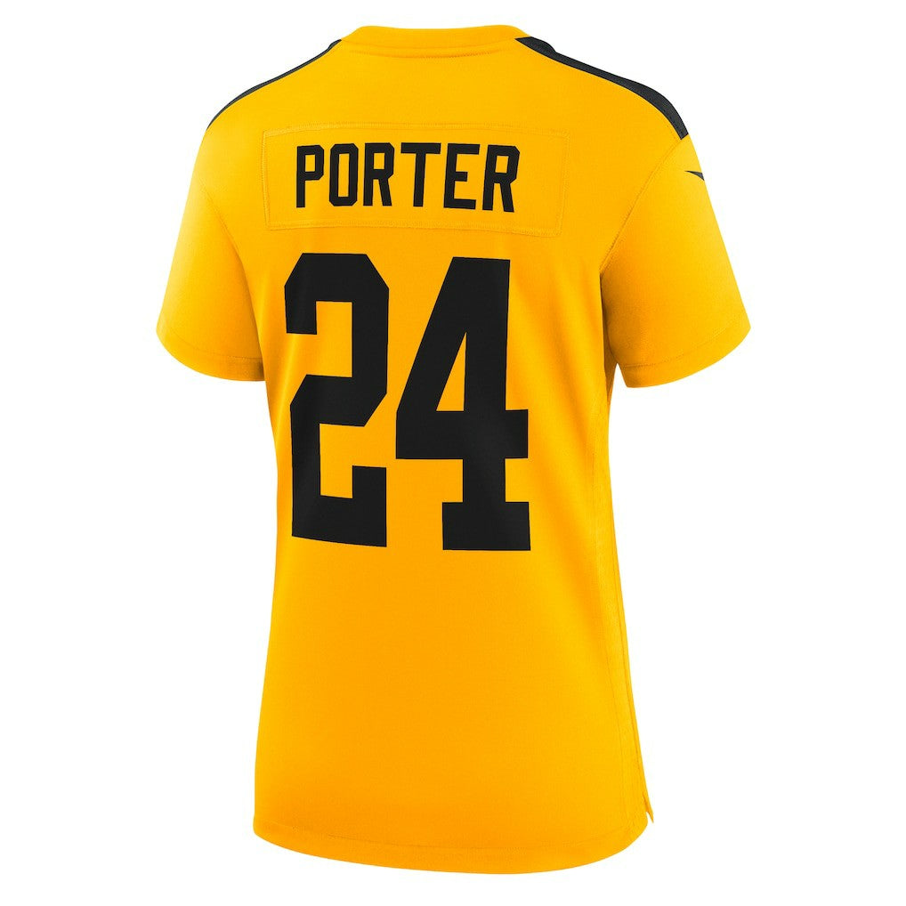 Joey Porter Jr. Pittsburgh Steelers Women's Alternate 1933 Throwback Game Jersey - Gold | NFL Jerseys