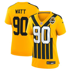 T.J. Watt Pittsburgh Steelers Women's Alternate 1933 Throwback Game Jersey Gold - Nike