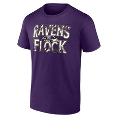 Baltimore Ravens Ravens Flock T-Shirt Purple - Fanatics