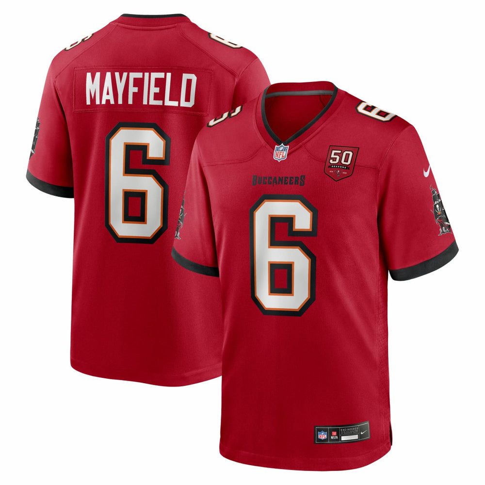 Baker Mayfield Tampa Bay Buccaneers 50th Season Team Game Jersey Red - Nike