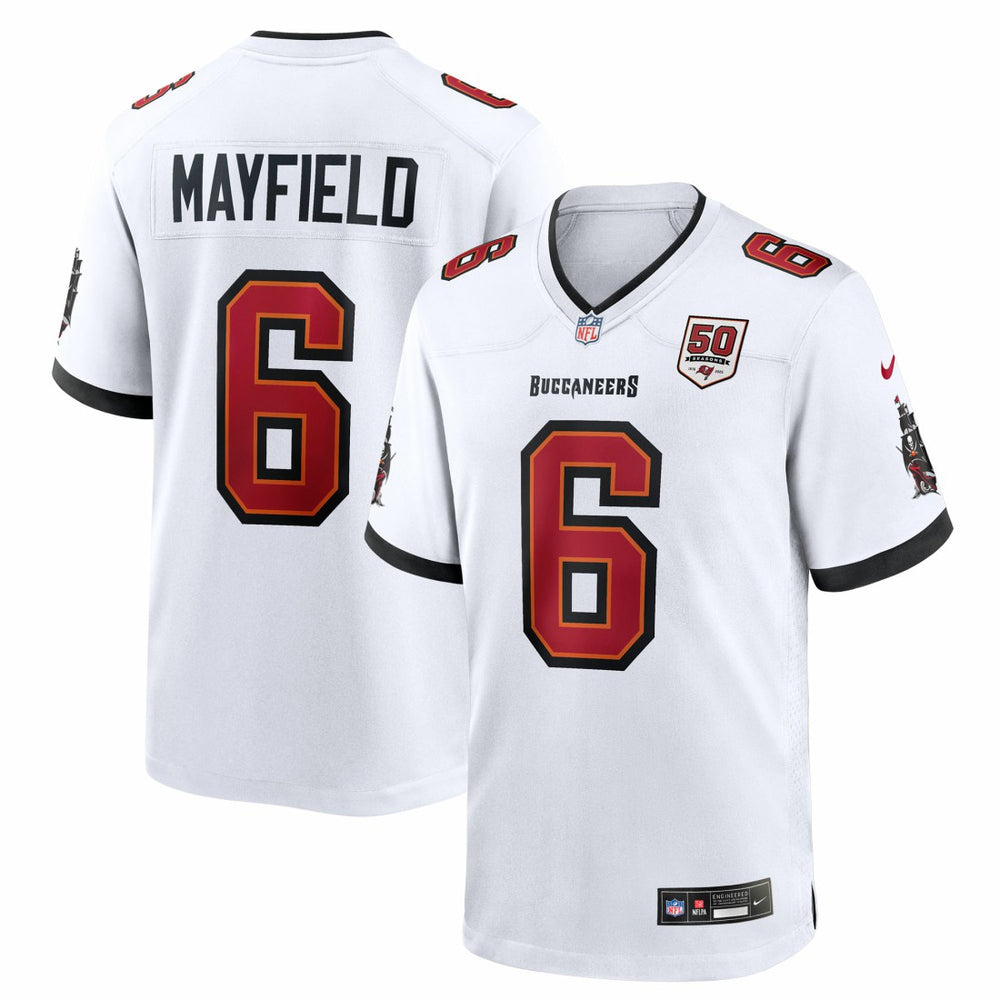 Baker Mayfield Tampa Bay Buccaneers 50th Season White Game Jersey White - Nike