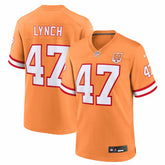 John Lynch Tampa Bay Buccaneers 50th Season Game Jersey Creamsicle - Nike