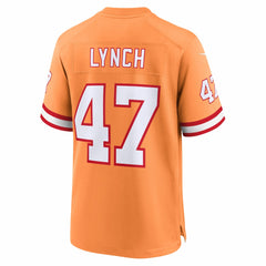 John Lynch Tampa Bay Buccaneers 50th Season Game Jersey Creamsicle - Nike