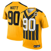 T.J. Watt Pittsburgh Steelers Alternate 1933 Throwback Legend Player Performance Top Gold - Nike