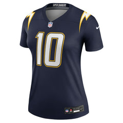 Justin Herbert Los Angeles Chargers Women's Alternate Super Chargers Legend Player Performance Top Navy - Nike