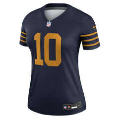 Jordan Love Green Bay Packers Women's The 1923 Classic Legend Player Dri-FIT Top Navy - Nike