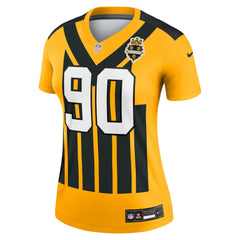 T.J. Watt Pittsburgh Steelers Women's Alternate 1933 Throwback Legend Player Performance Top Gold - Nike