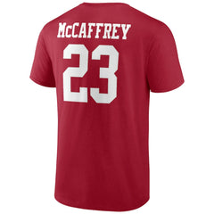 Christian McCaffrey San Francisco 49ers Player Icon T-Shirt Scarlet - NFL