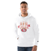 San Francisco 49ers Starter Vintage Pullover Hoodie White - NFL