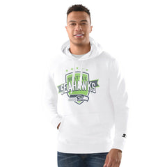 Seattle Seahawks Starter Vintage Pullover Hoodie White - NFL