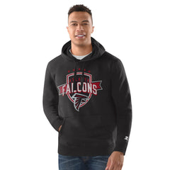 Atlanta Falcons Starter Vintage Pullover Hoodie Black - NFL