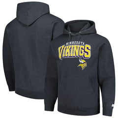 Minnesota Vikings Starter Vintage Pullover Hoodie Charcoal - NFL
