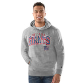 New York Giants Starter Vintage Pullover Hoodie Heather Gray - NFL