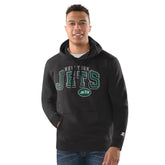 New York Jets Starter Vintage Pullover Hoodie Charcoal - NFL