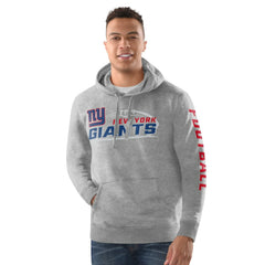 New York Giants Starter Vintage Pullover Hoodie Heather Gray - NFL