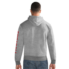 New York Giants Starter Vintage Pullover Hoodie Heather Gray - NFL