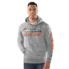 Denver Broncos Starter Vintage Pullover Hoodie Heather Gray - NFL