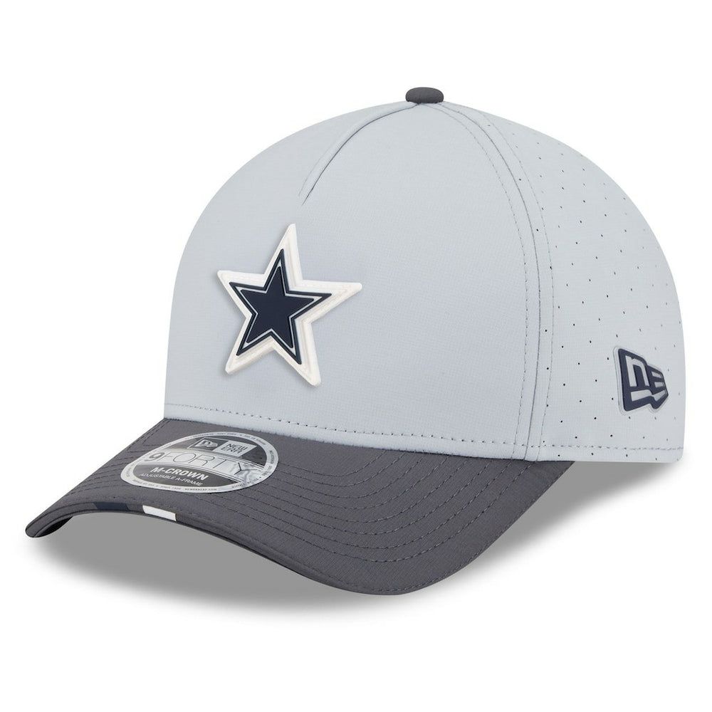 Dallas Cowboys New Era 2025 NFL Training Camp A-Frame 9FORTY Adjustable Hat Gray/Graphite - NFL