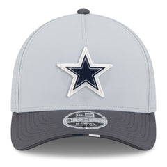 Dallas Cowboys New Era 2025 NFL Training Camp A-Frame 9FORTY Adjustable Hat Gray/Graphite - NFL