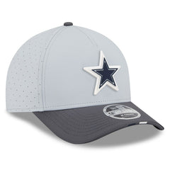 Dallas Cowboys New Era 2025 NFL Training Camp A-Frame 9FORTY Adjustable Hat Gray/Graphite - NFL