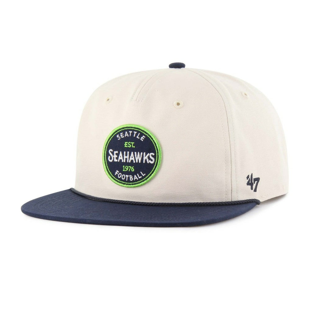 Seattle Seahawks '47 Payson Captain Adjustable Hat Natural - 47 brand