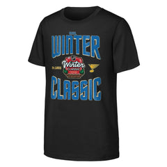 St. Louis Blues - Youth 2025 NHL Winter Classic Game Day T-Shirt Black