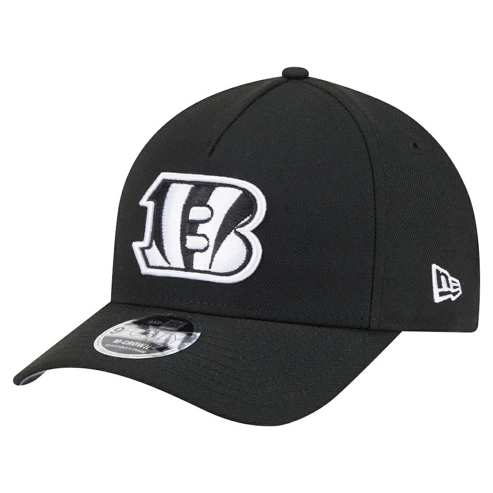 Cincinnati Bengals New Era Team Collection 9FORTY M-Crown A-Frame Adjustable Hat Black - NFL