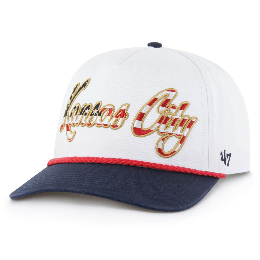 Kansas City Chiefs '47 Patriotic Overhand Hitch Adjustable Hat White - 47 brand