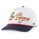Las Vegas Raiders '47 Patriotic Overhand Hitch Adjustable Hat White - 47 brand
