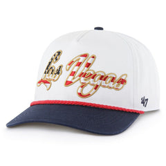 Las Vegas Raiders '47 Patriotic Overhand Hitch Adjustable Hat White - 47 brand