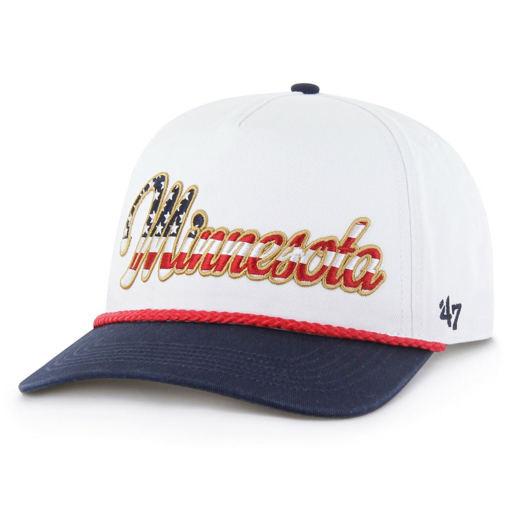 Minnesota Vikings '47 Patriotic Overhand Hitch Adjustable Hat White - 47 brand