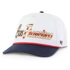 San Francisco 49ers '47 Patriotic Overhand Hitch Adjustable Hat White - 47 brand