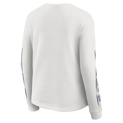 Dallas Cowboys WEAR by Erin Andrews Women's Graphic Waffle Long-Sleeve T-Shirt White - NFL