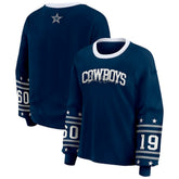 Dallas Cowboys WEAR by Erin Andrews Women's Sport Long-Sleeve T-Shirt Navy - NFL