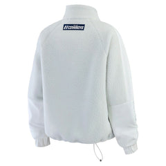 Dallas Cowboys WEAR by Erin Andrews Women's Polar Fleece Half-Zip Jacket White - NFL