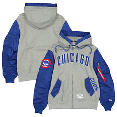Chicago Cubs New Era x Alpha Industries Full-Zip Hoodie Jacket for sale