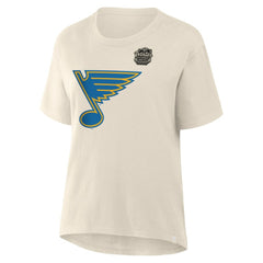 St. Louis Blues - Fanatics Women's 2025 Winter Classic Primary Logo T-Shirt Cream