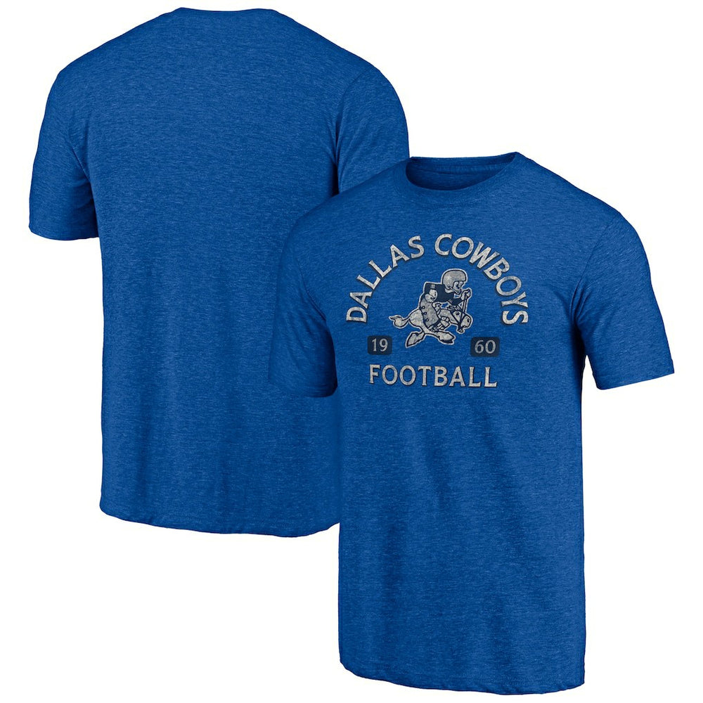 Dallas Cowboys Vintage Tri-Blend T-Shirt Royal - NFL