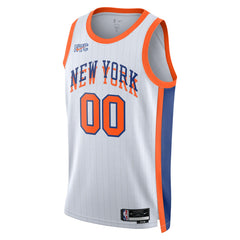 Nike - New York Knicks Unisex 2024/25 Custom Swingman Jersey - City Edition - White