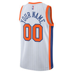 Nike - New York Knicks Unisex 2024/25 Custom Swingman Jersey - City Edition - White