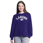 NBA - Los Angeles Lakers G-III 4Her by Carl Banks Women's Athletic Pullover Sweatshirt - Purple