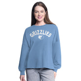 NBA - Memphis Grizzlies G-III 4Her by Carl Banks Women's Athletic Pullover Sweatshirt - Light Blue