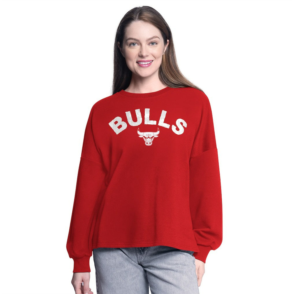 NBA - Chicago Bulls G-III 4Her by Carl Banks Women's Athletic Pullover Sweatshirt - Red